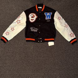 Off white Varsity Jacket Size Small 