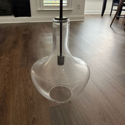Oil Rubbed Bronze/Clear LED Pendant with Glass/Metal