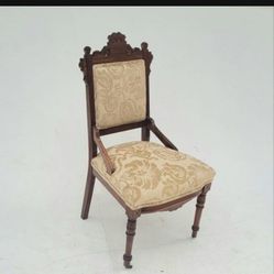 Antique Victorian Eastlake Walnut  Desk/Accent Chair