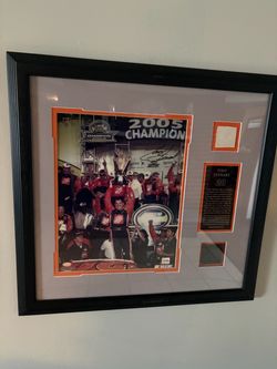 Tony Stewart 2005 NASCAR Champion Signed Framed Photo