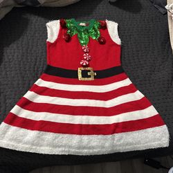Women Christmas Sweater Xmas  ELF Dress