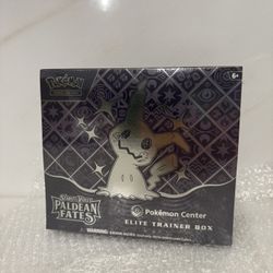 Paldean Fates *Mint* Pokemon Center ETB Elite Trainer Box - New/Sealed Pokemon Cards