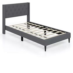 Twin Size Upholstered Headboard + Mattress