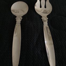 Silver Plate Fork & Spoon Service Set 