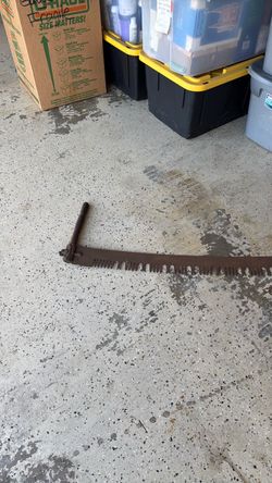 Vintage Metal Hand Saw
