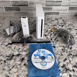 Nintendo Wii Bundle With Mario Kart 
