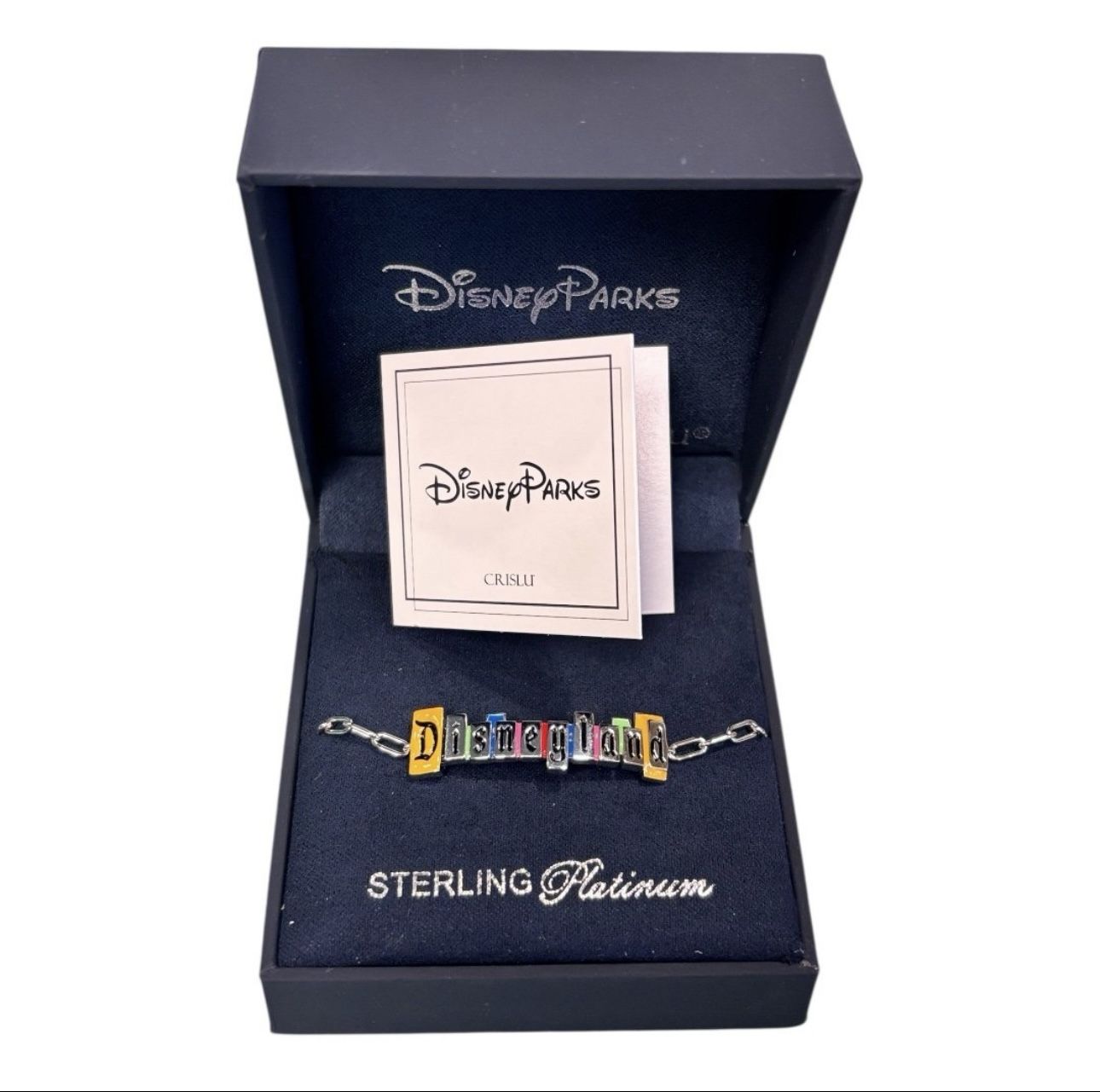 Disney Parks Exclusive Crislu Disneyland Marquee Bracelet
