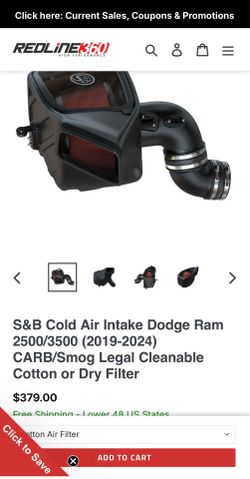S & B cold air intake