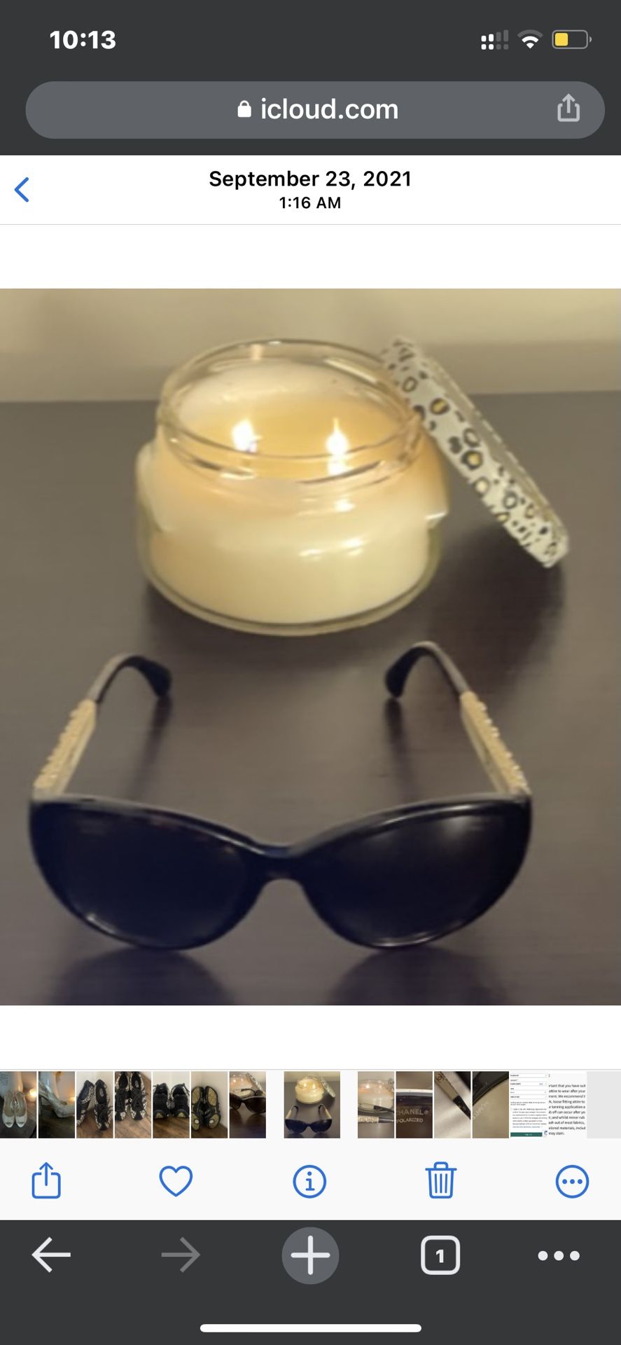 Authentic Chanel sunglasses W/ Case 