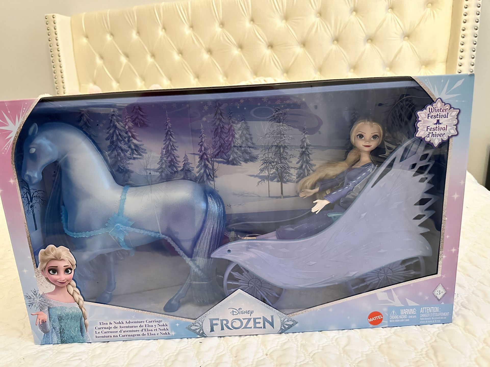 Disney- Elsa Doll With Carriage