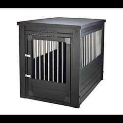 New Age Pet ecoFLEX Pet Crate & End Table — XL Black Espresso