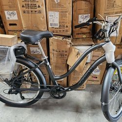 Electric Schwinn Mendocino Comfort Bike Step/through Frame 