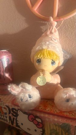 Precious Moments Plush Prayer Doll with Bunnies