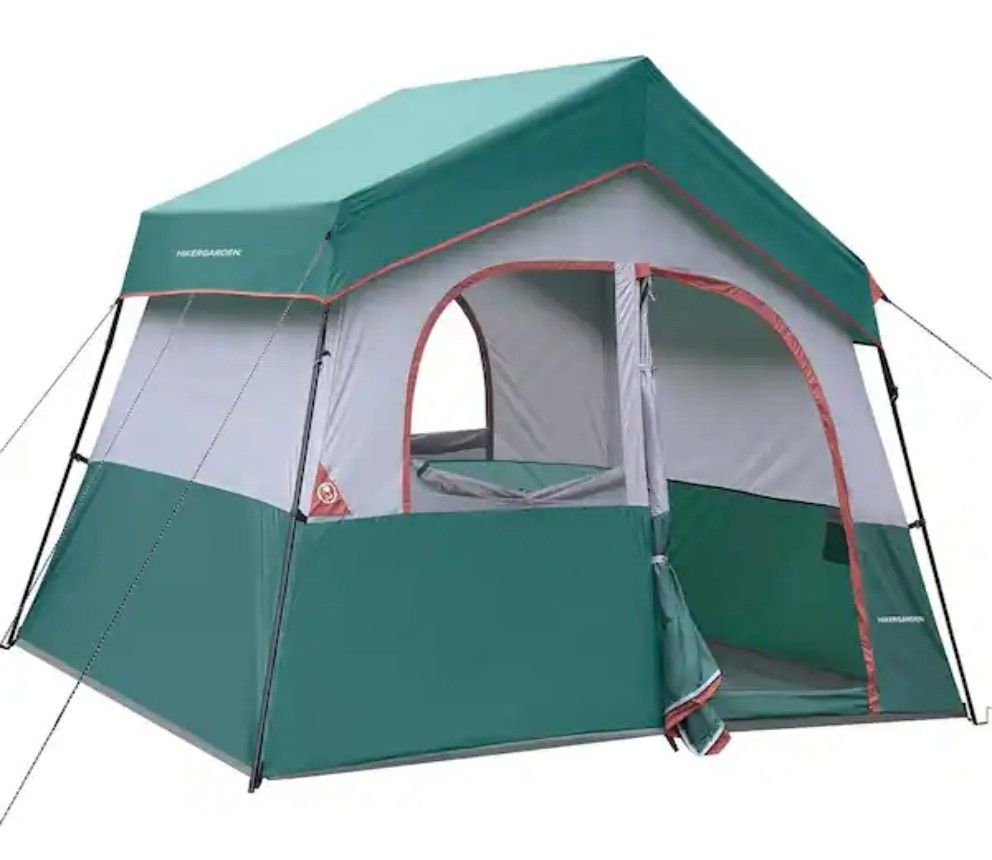 Camping Tent Portable Easy Set Up Family Tent for Camp, Windproof Fabric Cabin Tent Outdoor