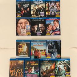 Blu-ray DVD Movies lot 