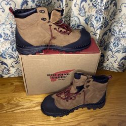 MEN'S REDWING WATERPROOF STEEL TOE BOOTS