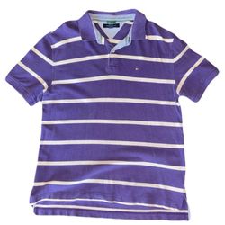 Tommy Hilfiger’s Men’s Striped Shorts Sleeve Polo 