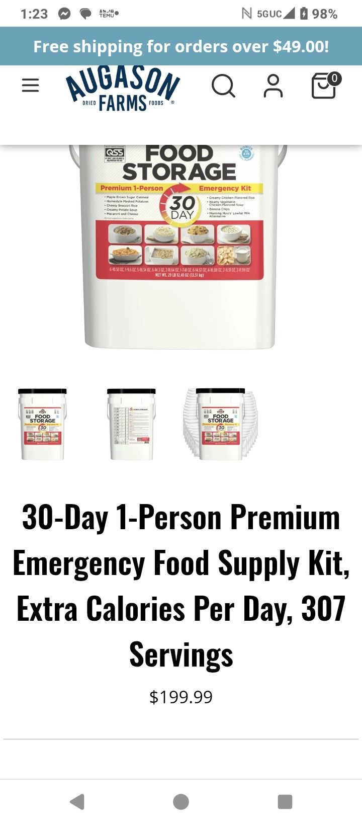 EMERGENCY FOOD SUPPLY