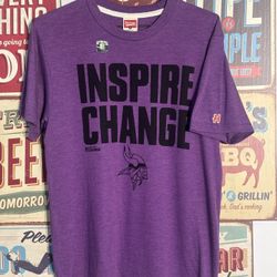 Minessota Vikings Inspire Change and stylish top featuring the iconic crew nec