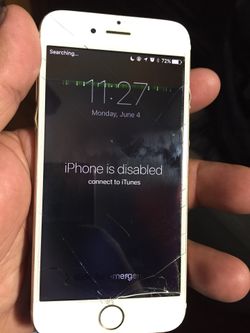 IPhone 6 iCloud locked screen its cracked