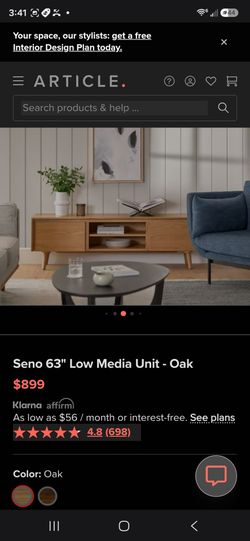 Media unit oak by Article