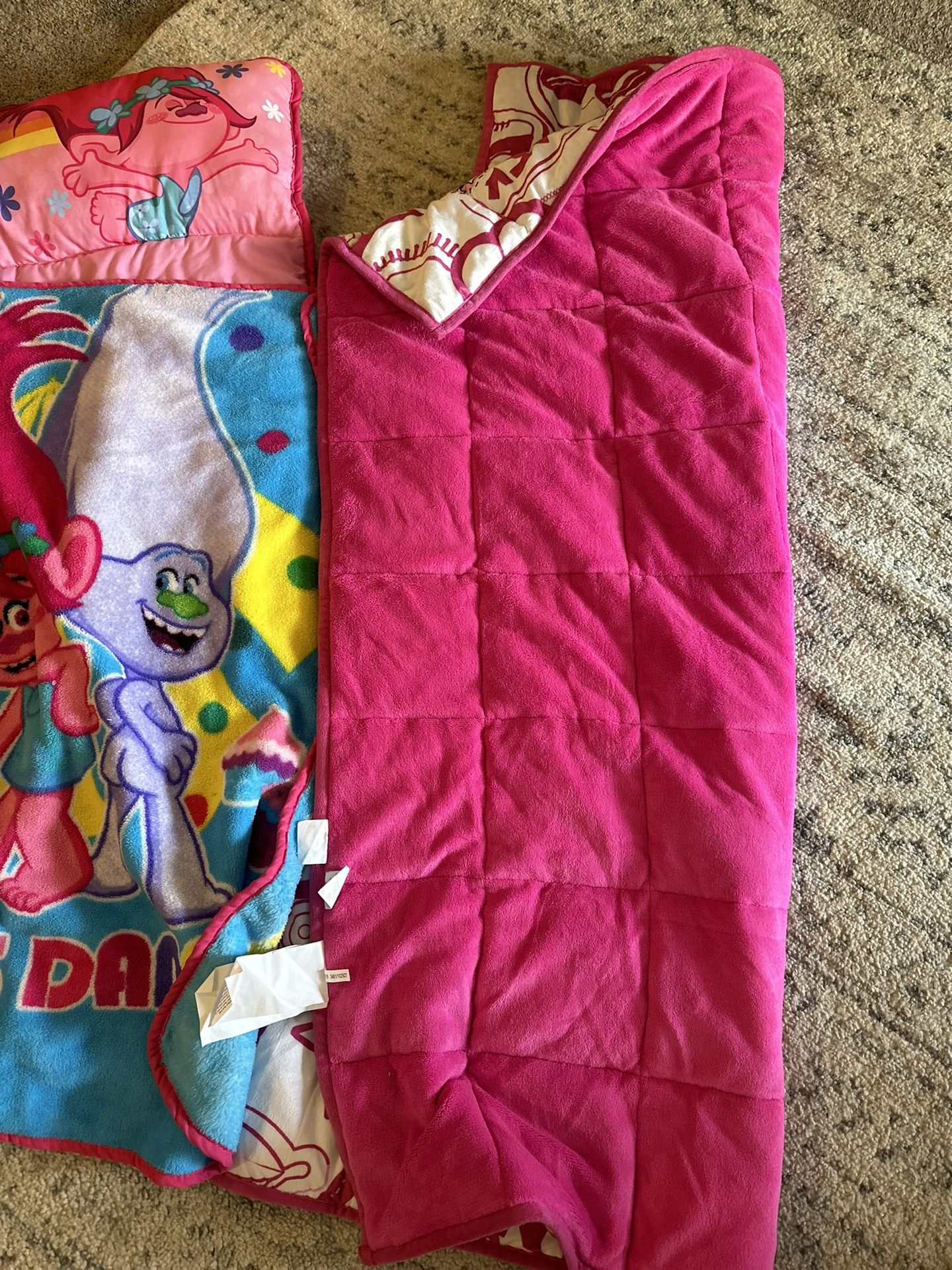 Trolls Sleeping Blanket & Lol Weighted Blanket