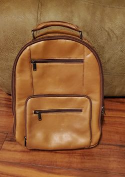 Genuine leather backpack