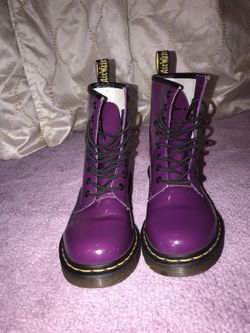Purple Doc Martin Boots size women’s 7