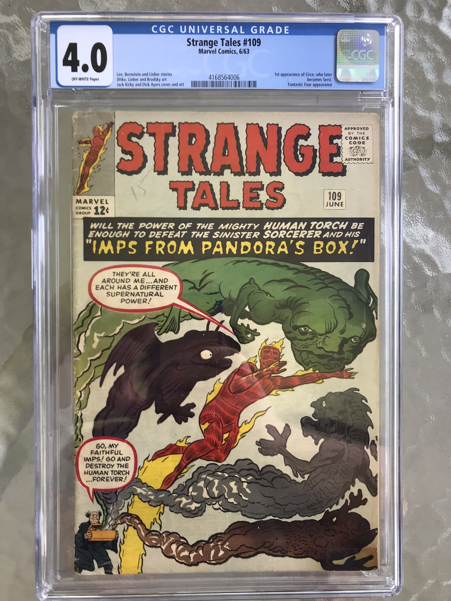 Strange Tales #109 (1963) CGC 4.0 — 1st Circe (Sersi); Stan Lee