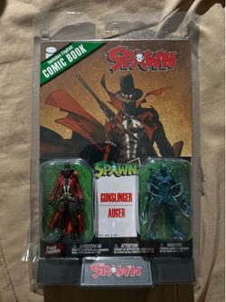 Spawn Page Punchers - WV1 - Gunslinger and Auger Action Figure (Spawn #309) - 3I
