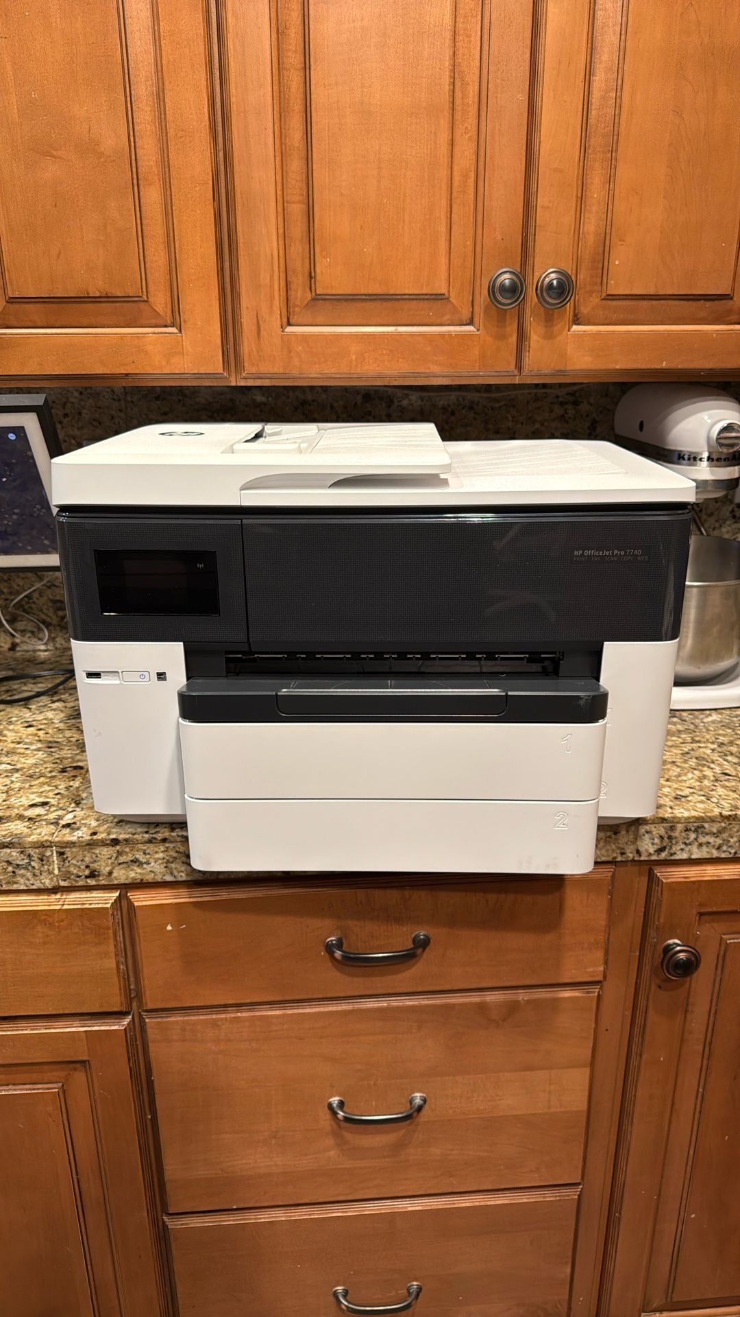 HP Officejet Pro 7740. Print Copy Scan Fax Web