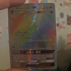 Naganadel GX Pokemon Card Holo Rainbow Rare