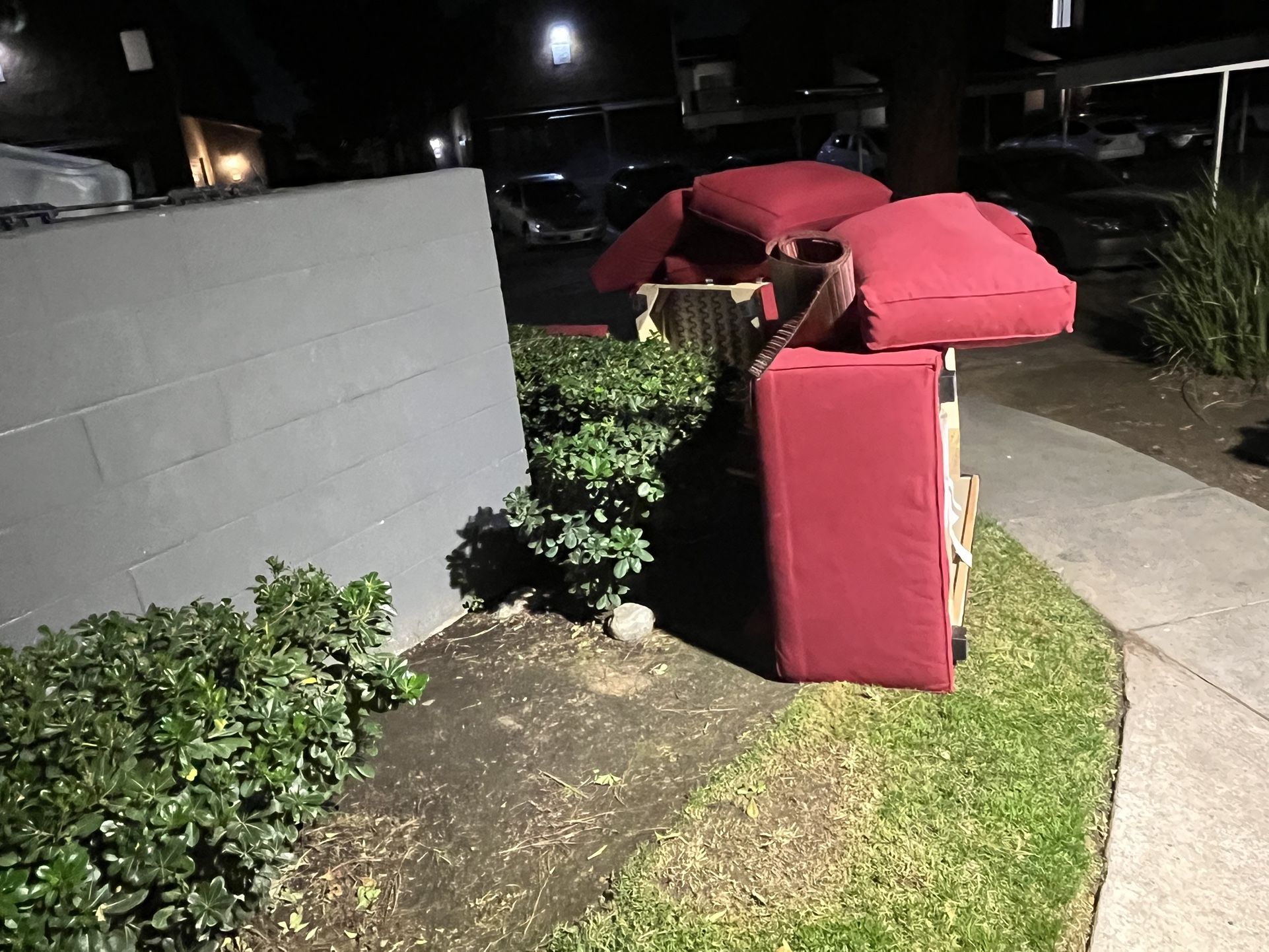 Free Red Sectional