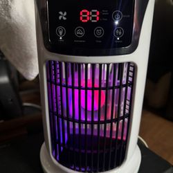 Portable Cooler Fam, Mini USB Air Conditioner, Humidifier Atmosphere Light Fan USB Cooler Air Conditioner, 3 In 1 Function