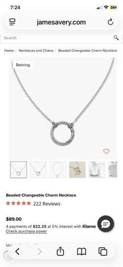 James Avery Charm Necklace (retiring)