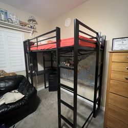Teen Loft Bed (Sturdy Metal Frame)
