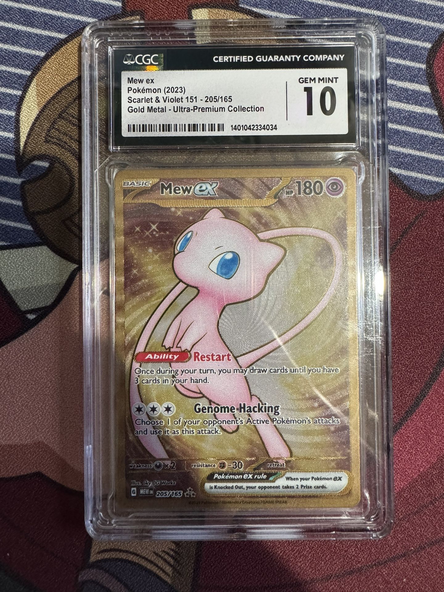 CGC 10 Mew ex Gold(Metal) Pokmon 151 UPC CGC 10 Mew ex Gold(Metal) Pokmon 151 UPC
