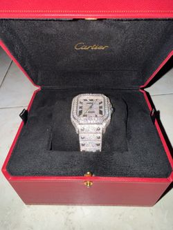 Iced out lab grown diamonds watches
