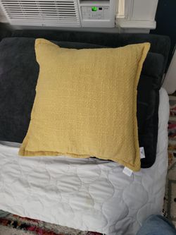 Yellow Throw Pillow 