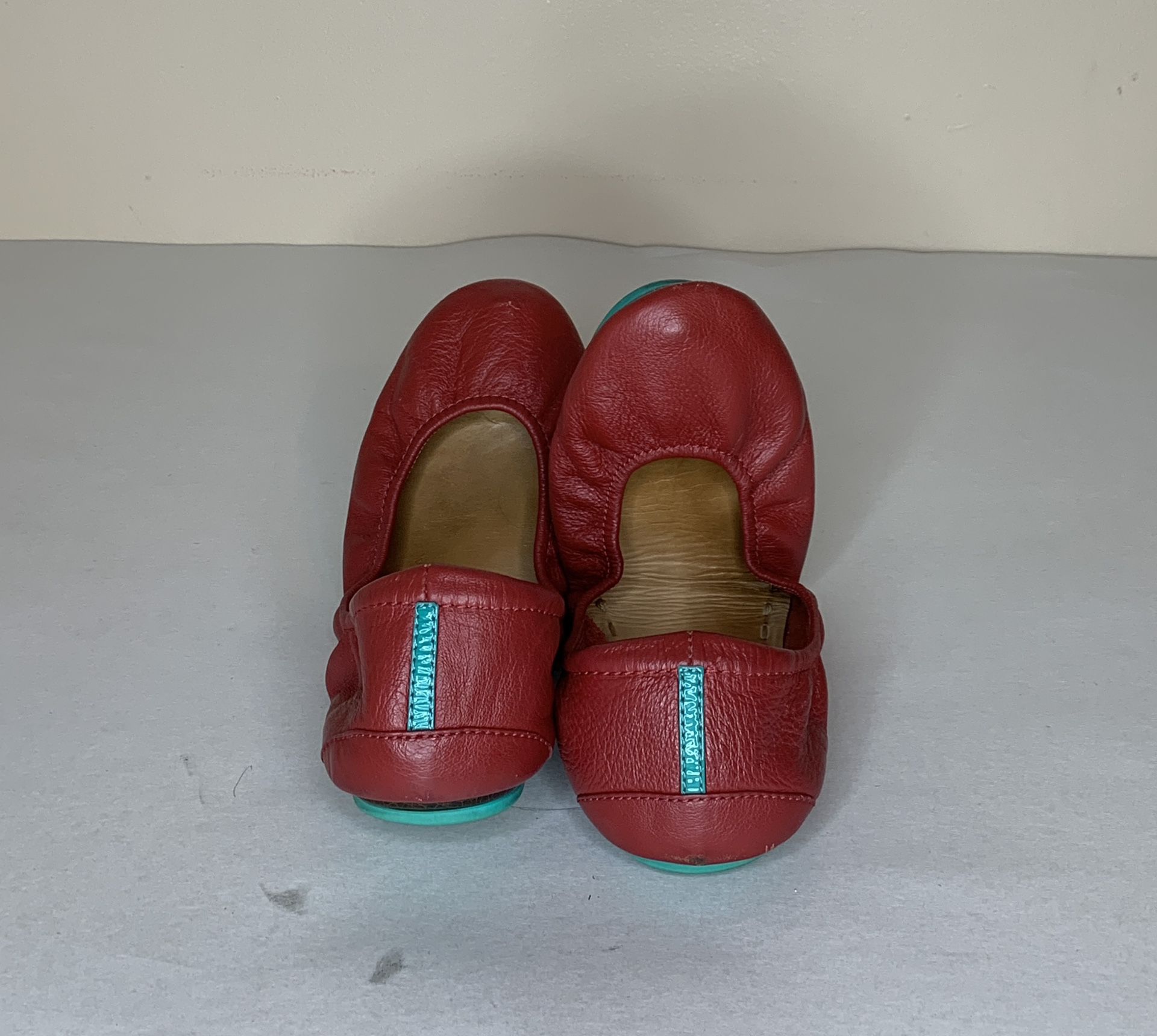 Tieks by Gavrieli Foldable Ballet Flats Size 8 in Cardinal Red Pre-Owned