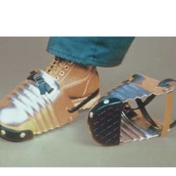 Ellwood Safety Appliance 200-5 Aluminum Alloy Men's Foot Guard with Rubber Strap and Rubber Toe Clip, 0.081", 5" Wide