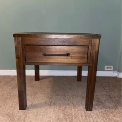 Wooden End Table 