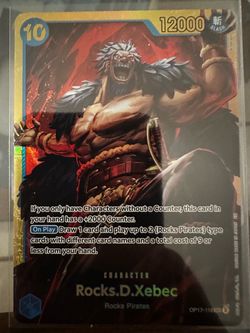 One Piece TCG - Rocks.D.Xebec OP17-118 SEC Secret Rare (The World's Strongest Warriors)