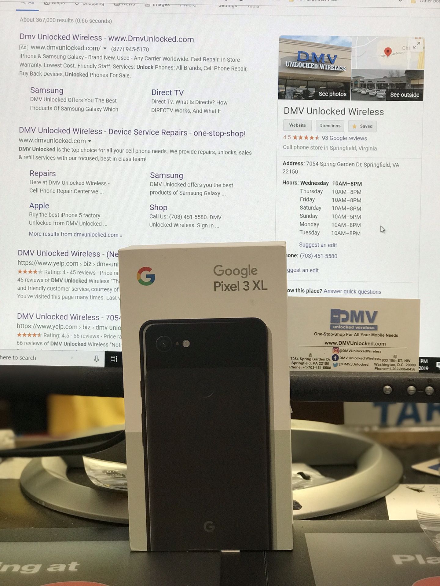 Google Pixel 3 XL 128gb like new Open Box!!