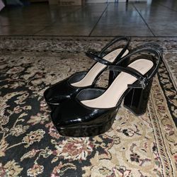 Mix No. 6 5 inch block heels.