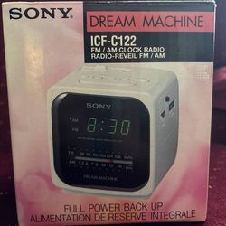 Original Sony Dream Machine Cube Alarm Clock, New In Box!