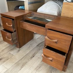 Mid Century Walnut Vanity
