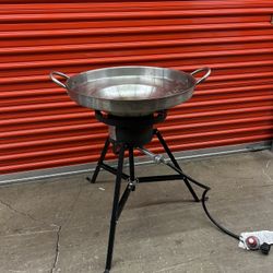 Portable Gas Cooker with Stainless Steel Wok