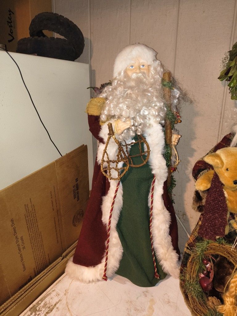 36" Vintage Santa Beautiful Detail