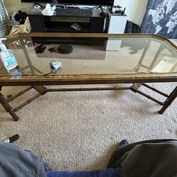 Glass Top Coffee Table